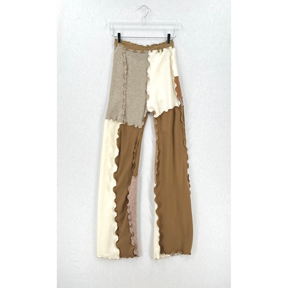 Sherris RTW Wool Cashmere Patchwork Lounge Pants Womens Large Limited Edition - Picture 1 of 13